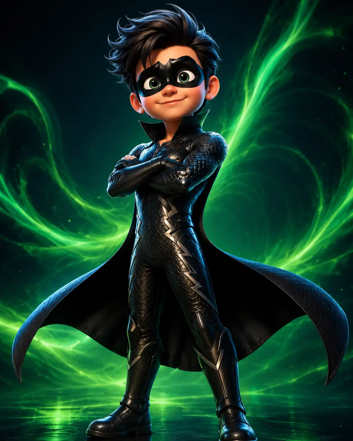 A high quality AI generated image of #0108 Cartoon hero